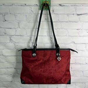 Brighton Red Evelyn Printed Fabric Purse Handbag